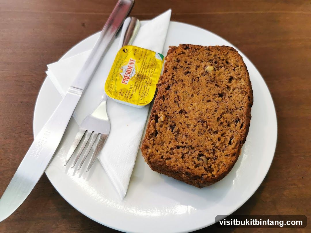 Slice of cake with butter