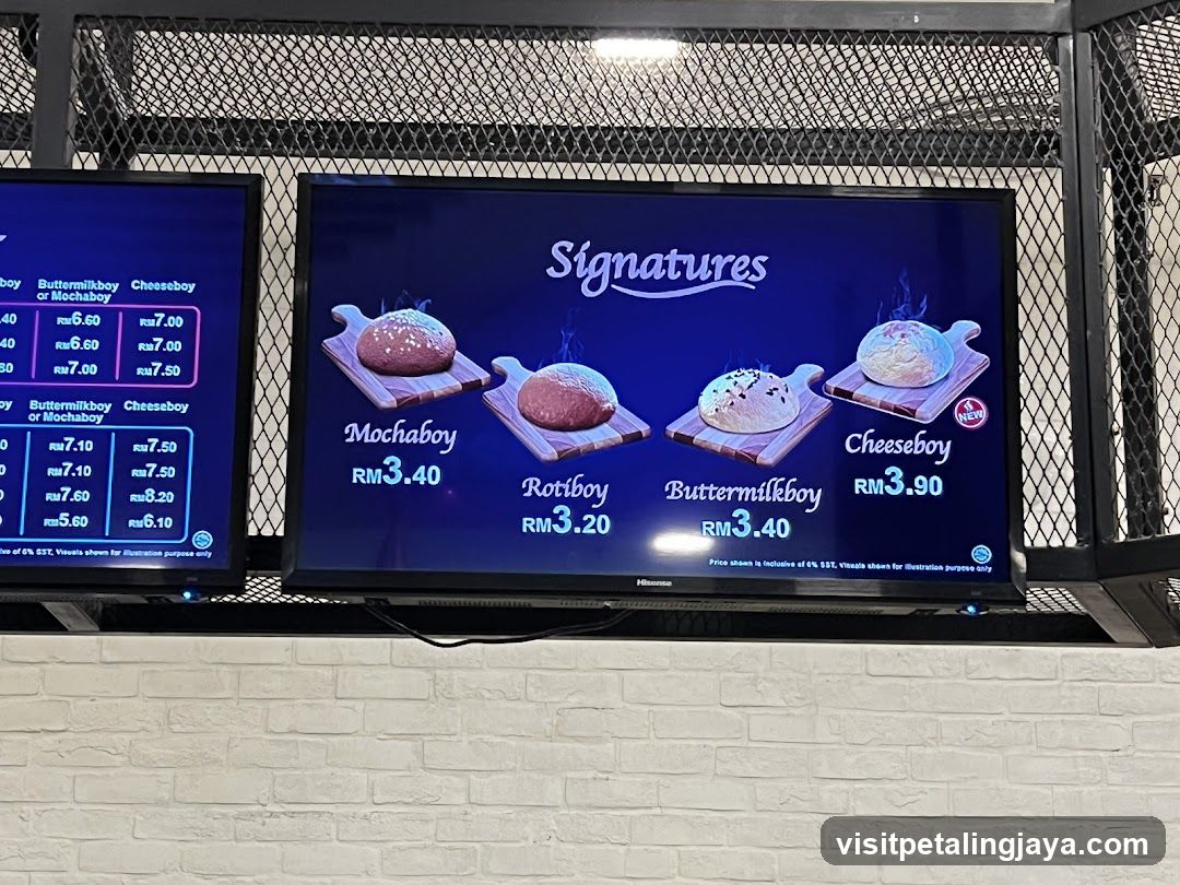Bread Menu Display