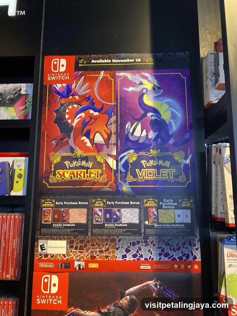 Pokemon Scarlet and Violet Poster Display