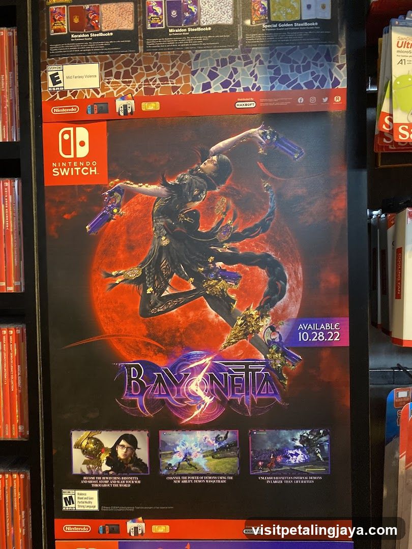 Bayonetta Switch Poster Display