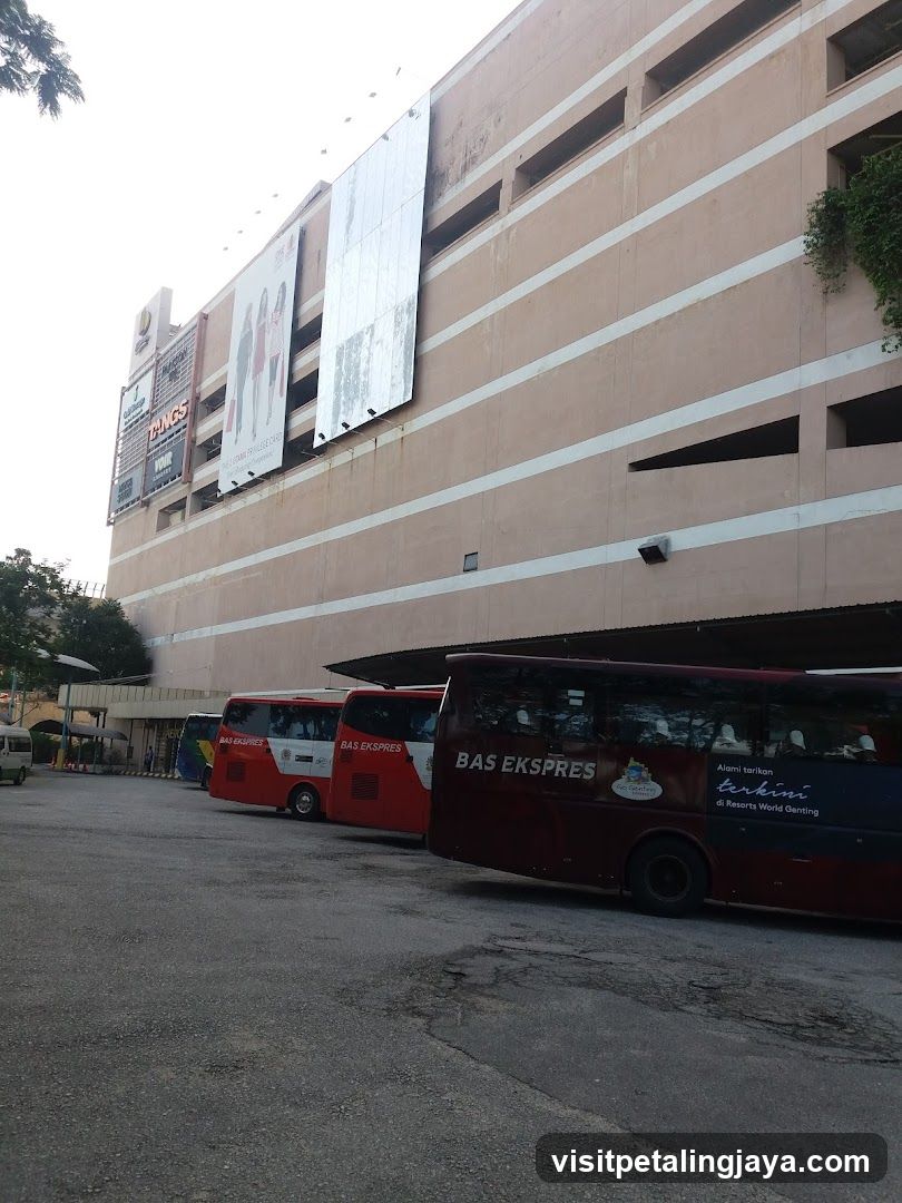 Bus Park Outside Building