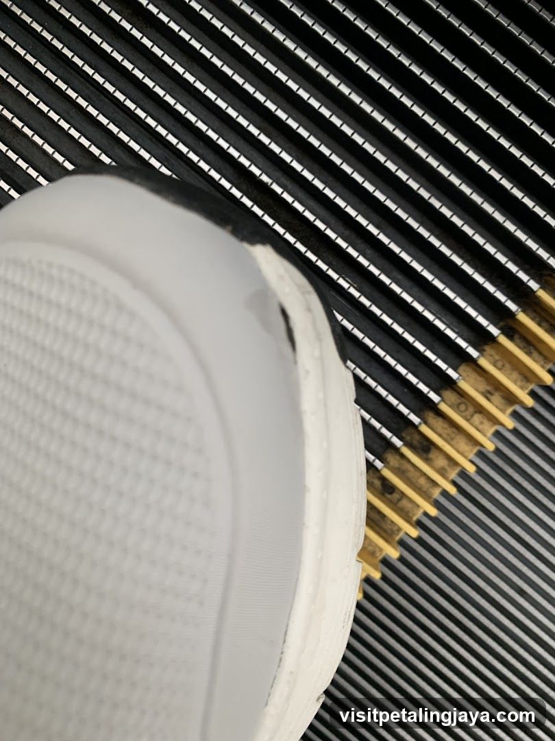 Shoe Sole on Metal Grating