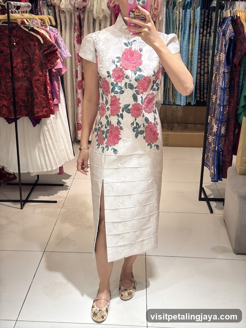 Qipao in a clothing store
