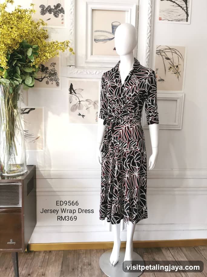 Jersey Wrap Dress Display
