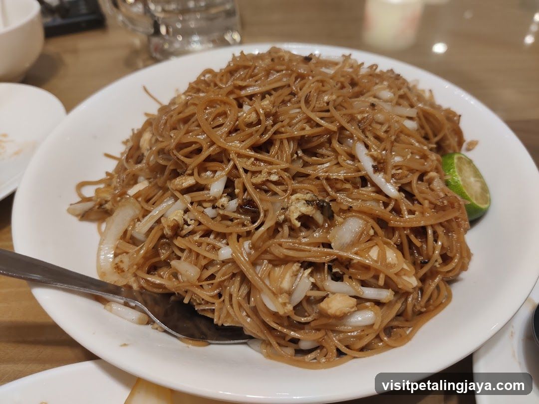 Noodle Dish with Lime Wedge