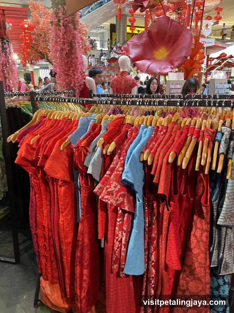 Red Traditional Clothing Display