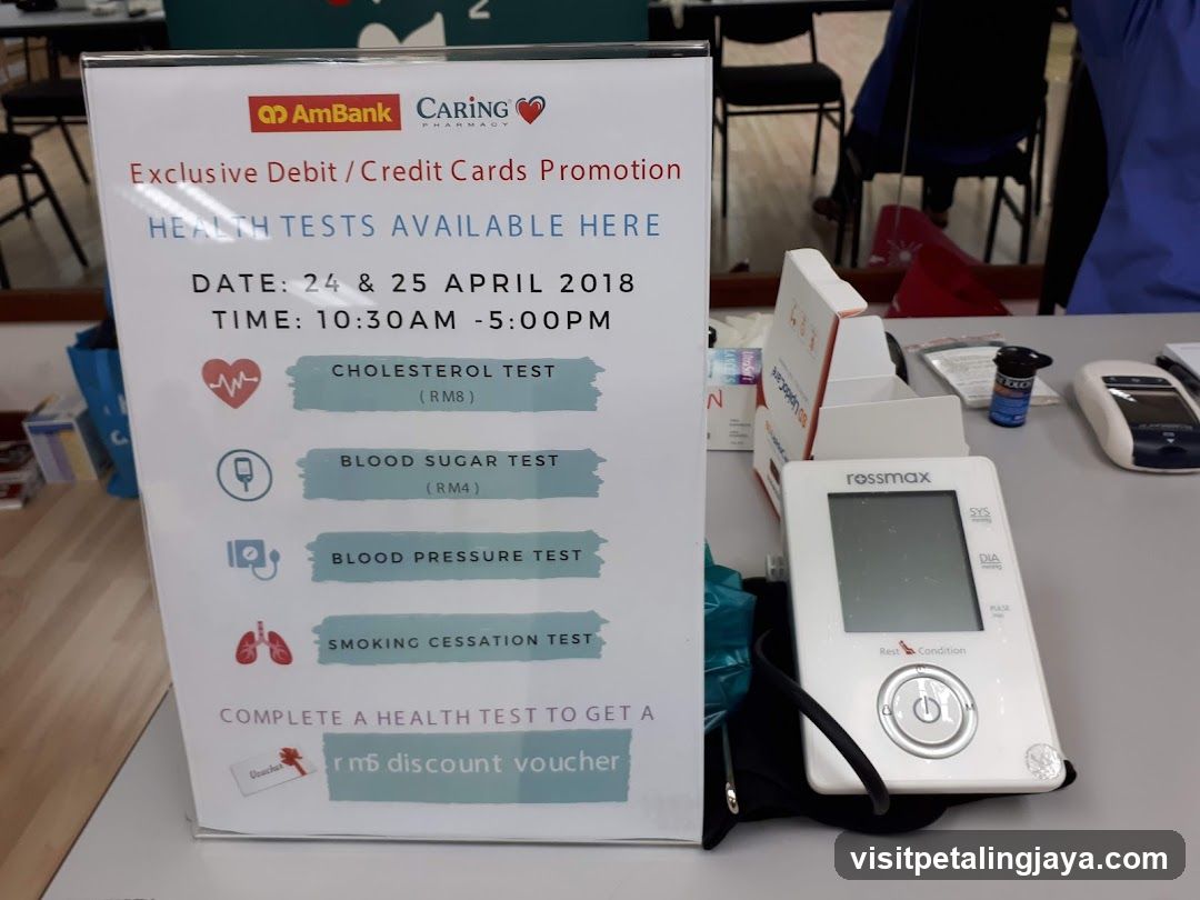 Health Test Promotion Display