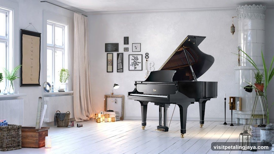Grand Piano in Cozy Room