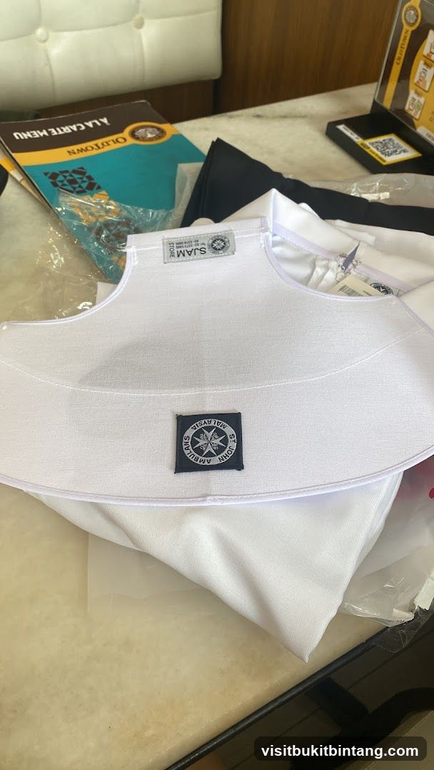 St. John Ambulance Uniform and Menu