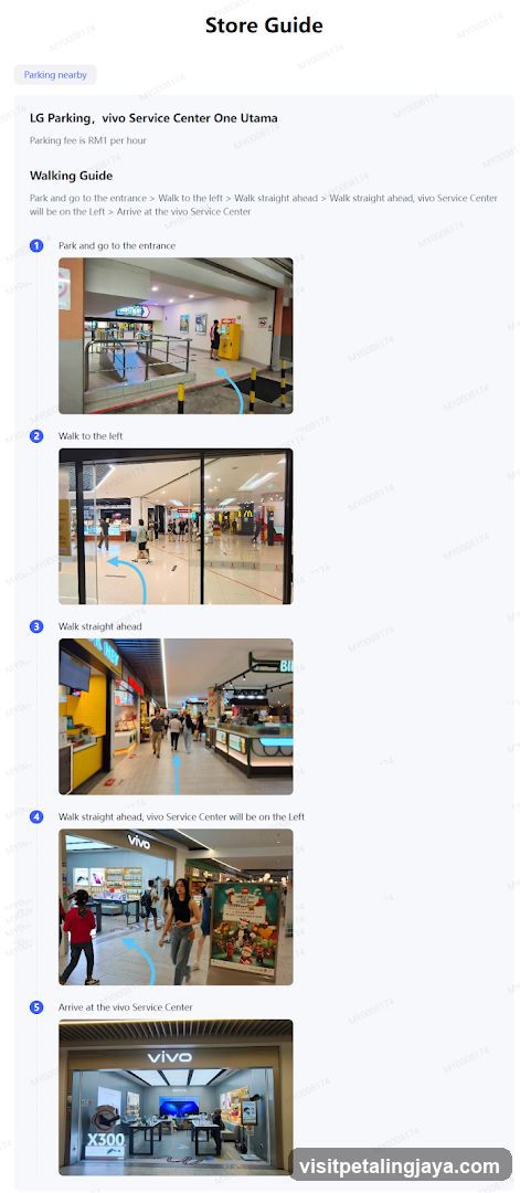 Store Guide - LG Parking & vivo Service Center One Utama