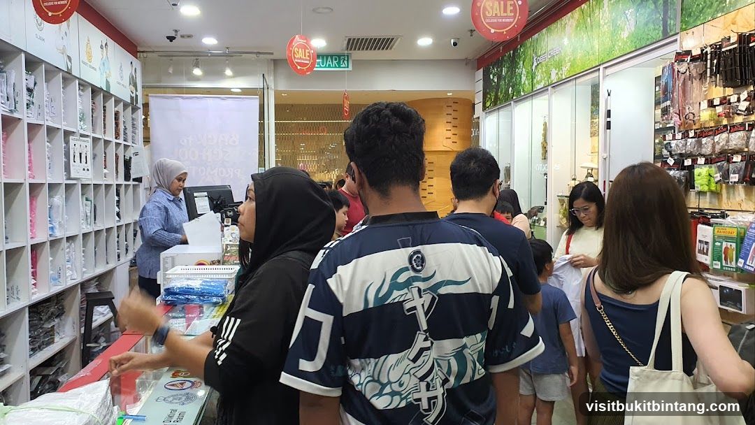 Shoppers in a retail store