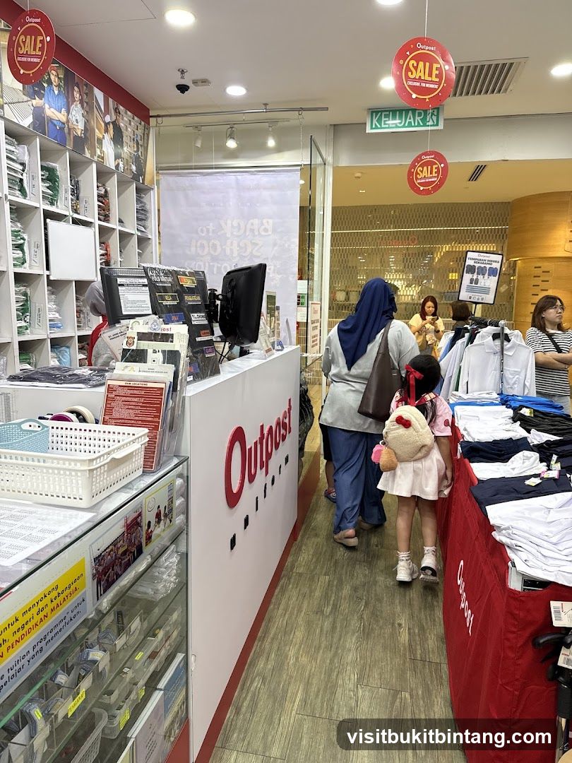Store Interior with Clothing Display