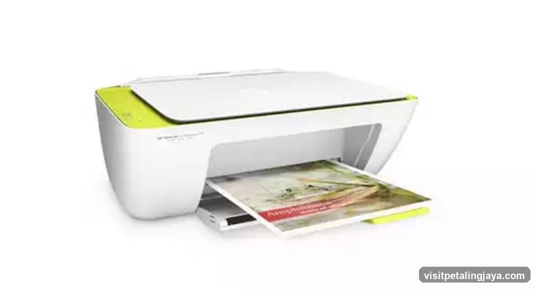 HP Printer with Printed Document