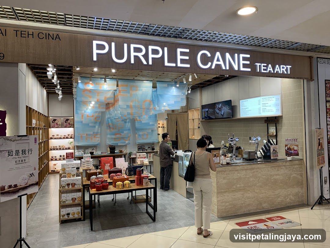 Purple Cane Tea Art Storefront Interior