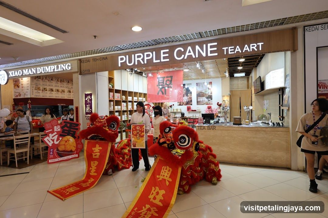 Lion Dance Outside Purple Cane Tea Art