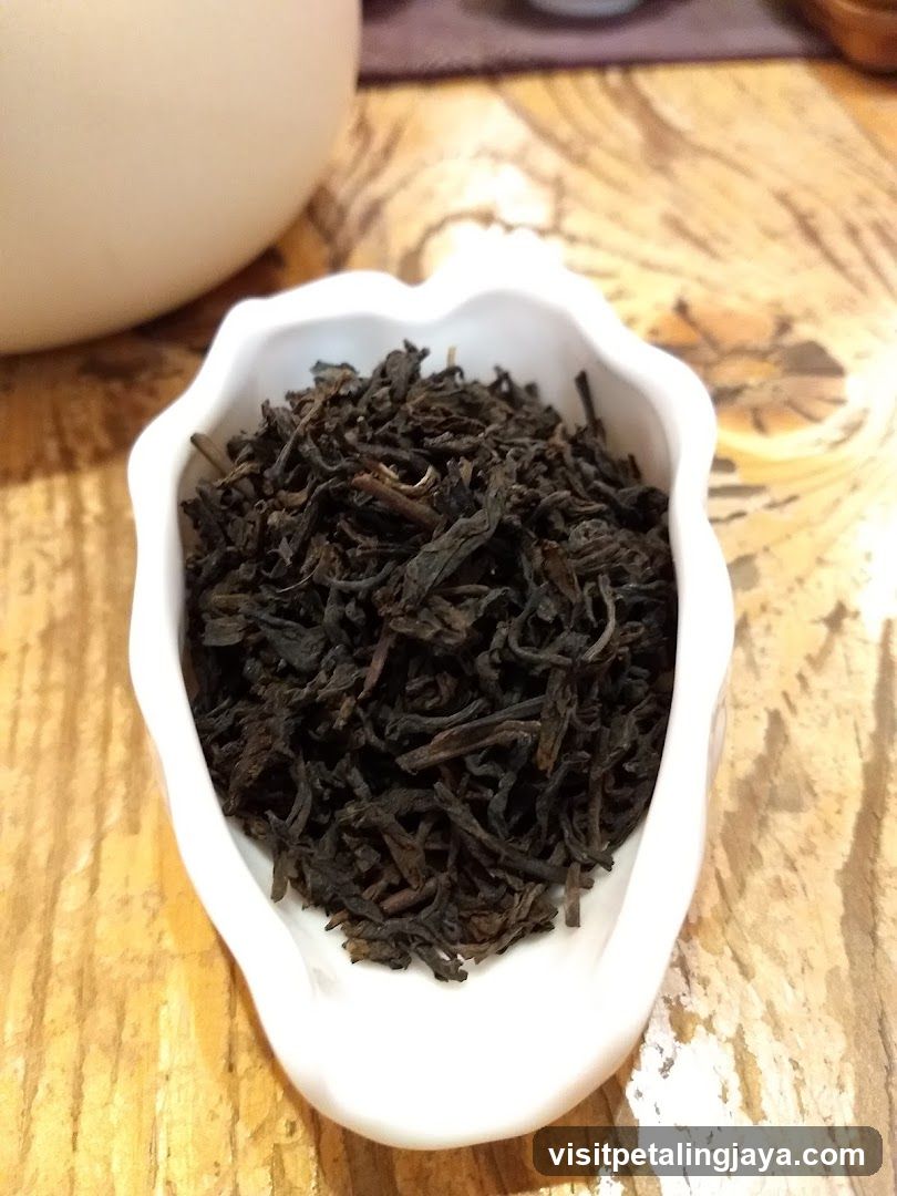 Dried Tea Leaves in Bowl