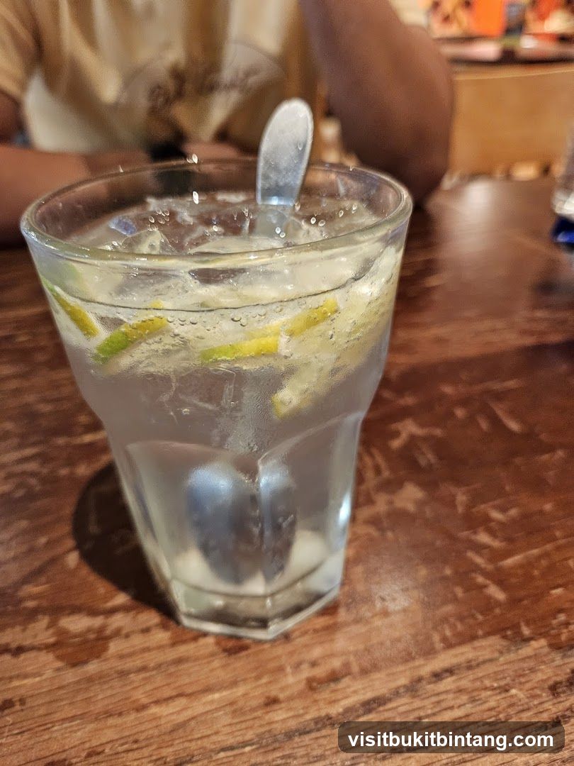 Drink with Lemon and Lime