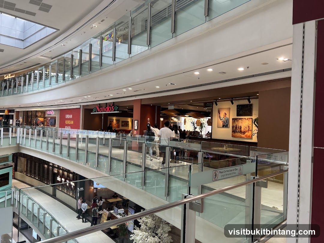 Mall Interior with Restaurants