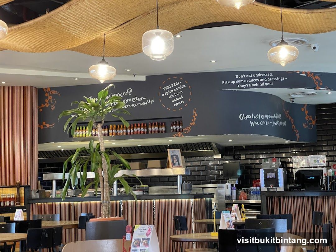 Restaurant Interior with Sauces and Quotes