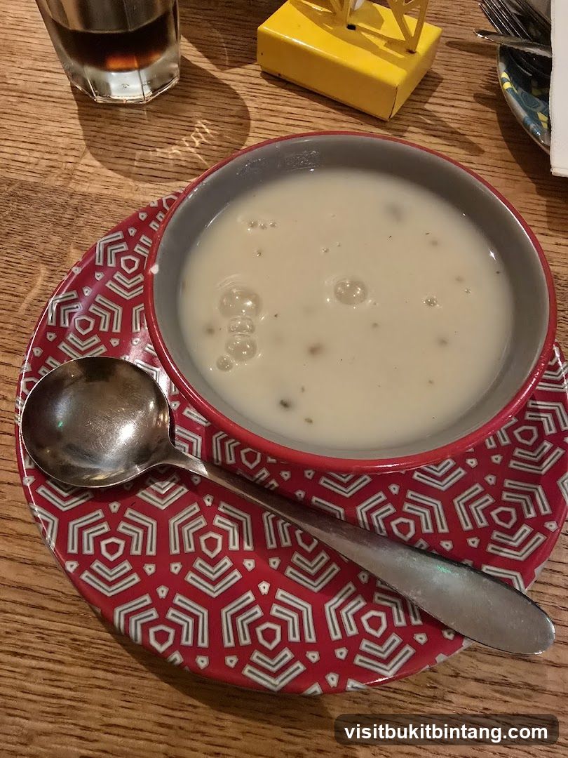 Creamy Soup with Spoon