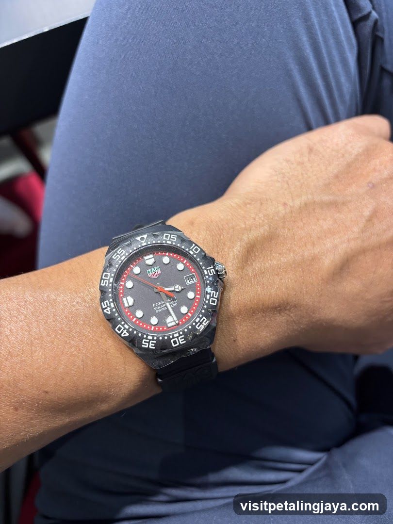 Watch on wrist