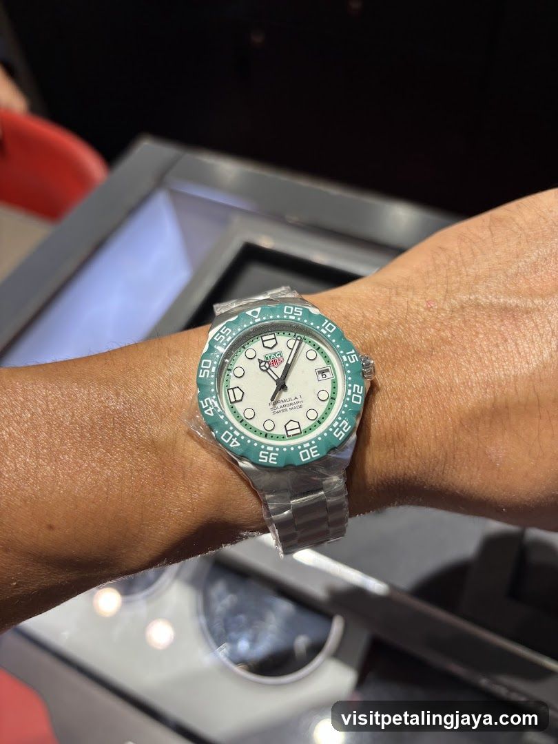 Watch on wrist