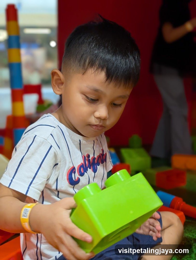 Child Playing with Blocks