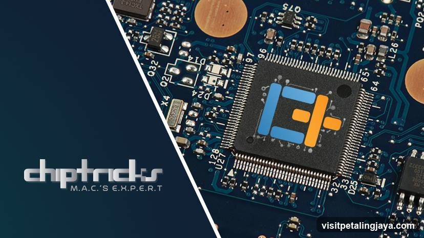 Chip Tricks Logo on Circuit Board