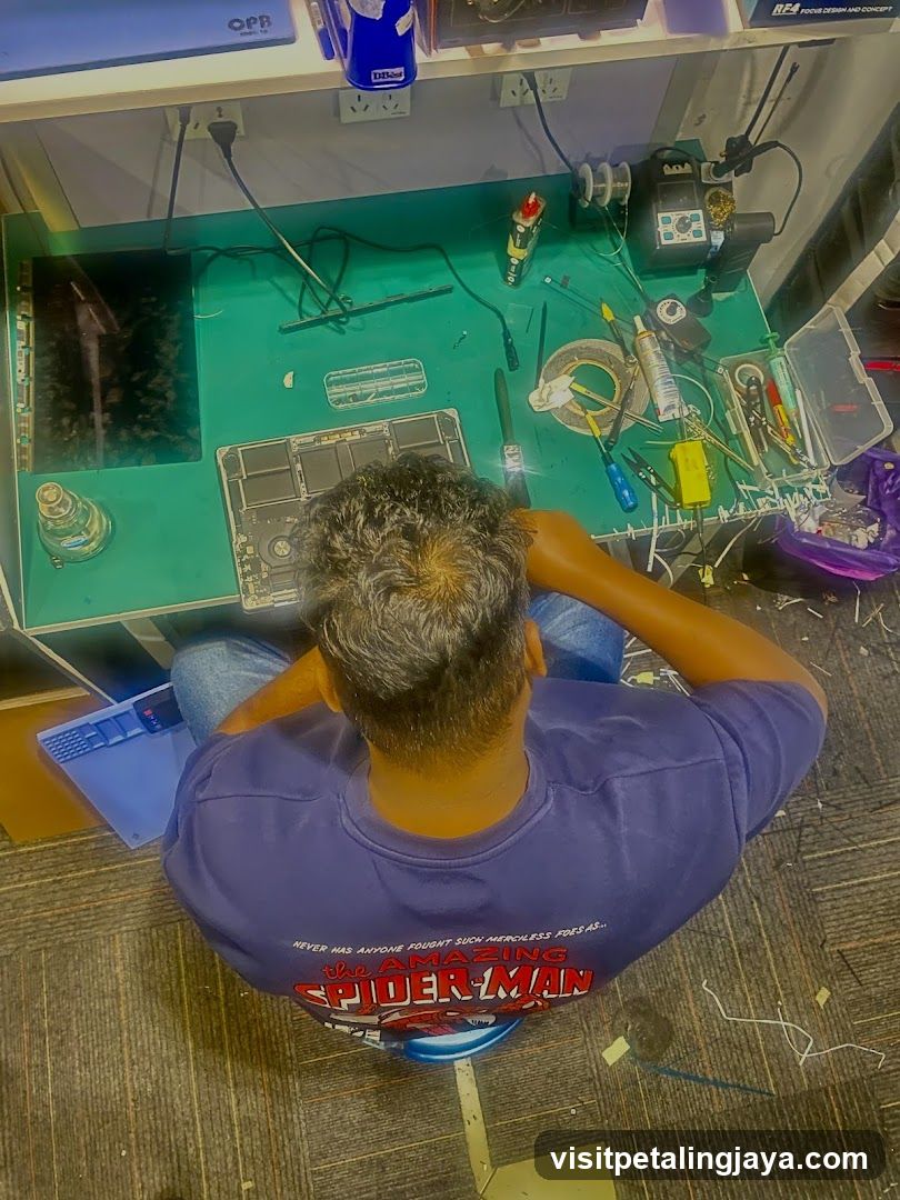 Electronics Repair Workshop Interior