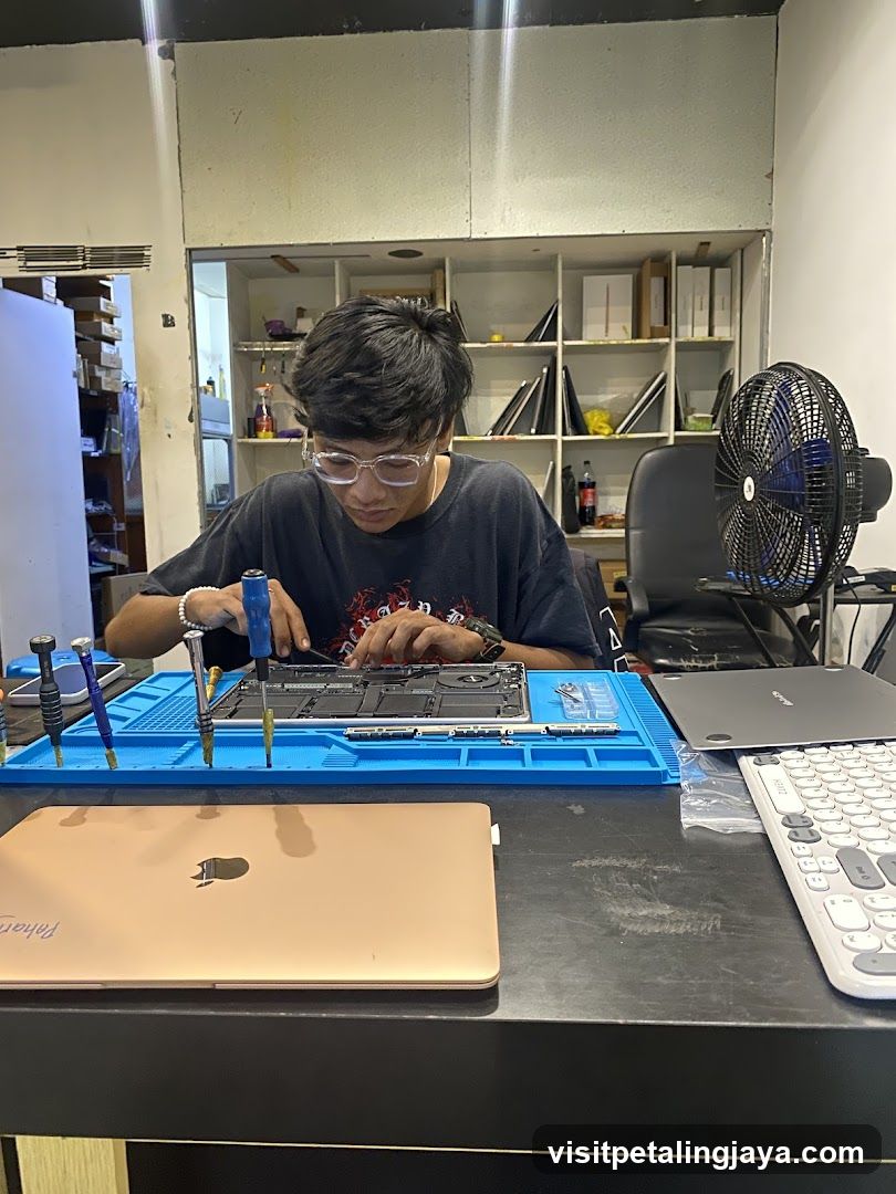 Laptop Repair Workshop Interior