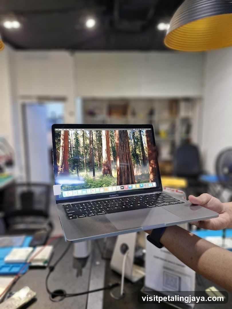 Laptop Display in Store Interior
