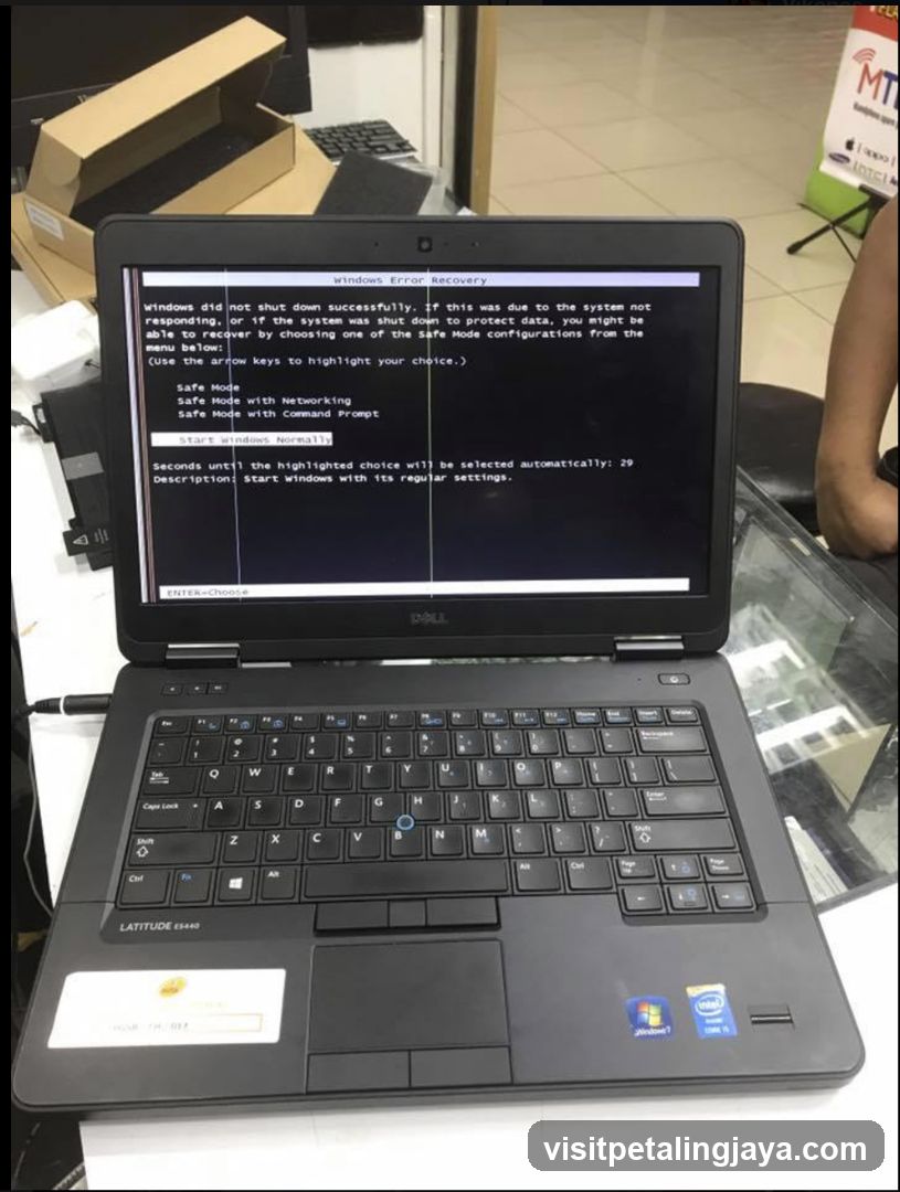 Dell Laptop on Display Table
