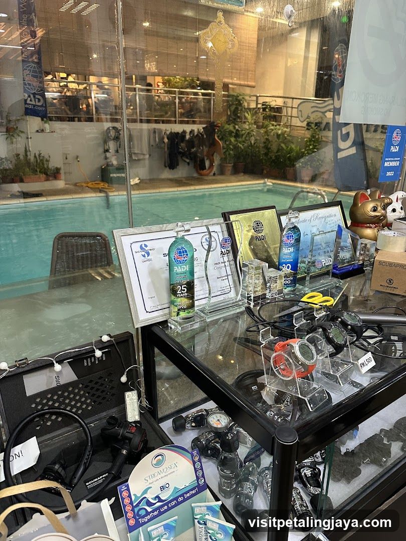 Diving Shop Interior Display