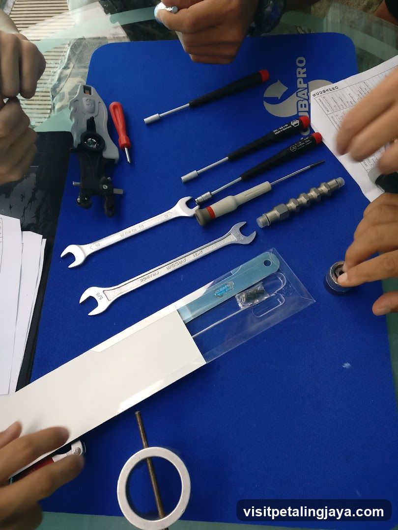 Tools on Blue Mat