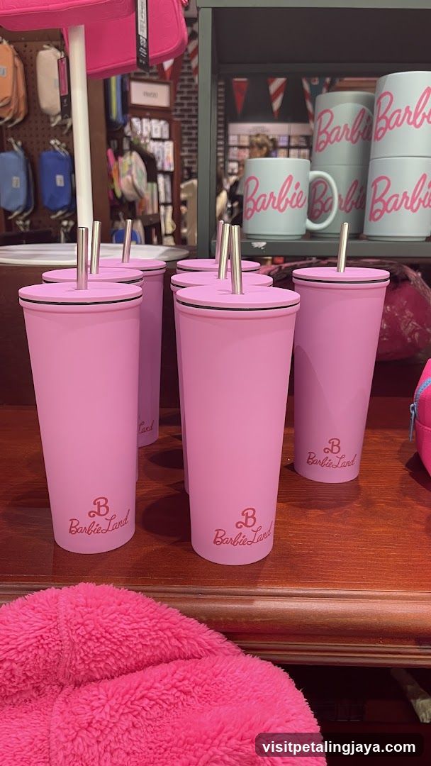 Barbie-themed merchandise display