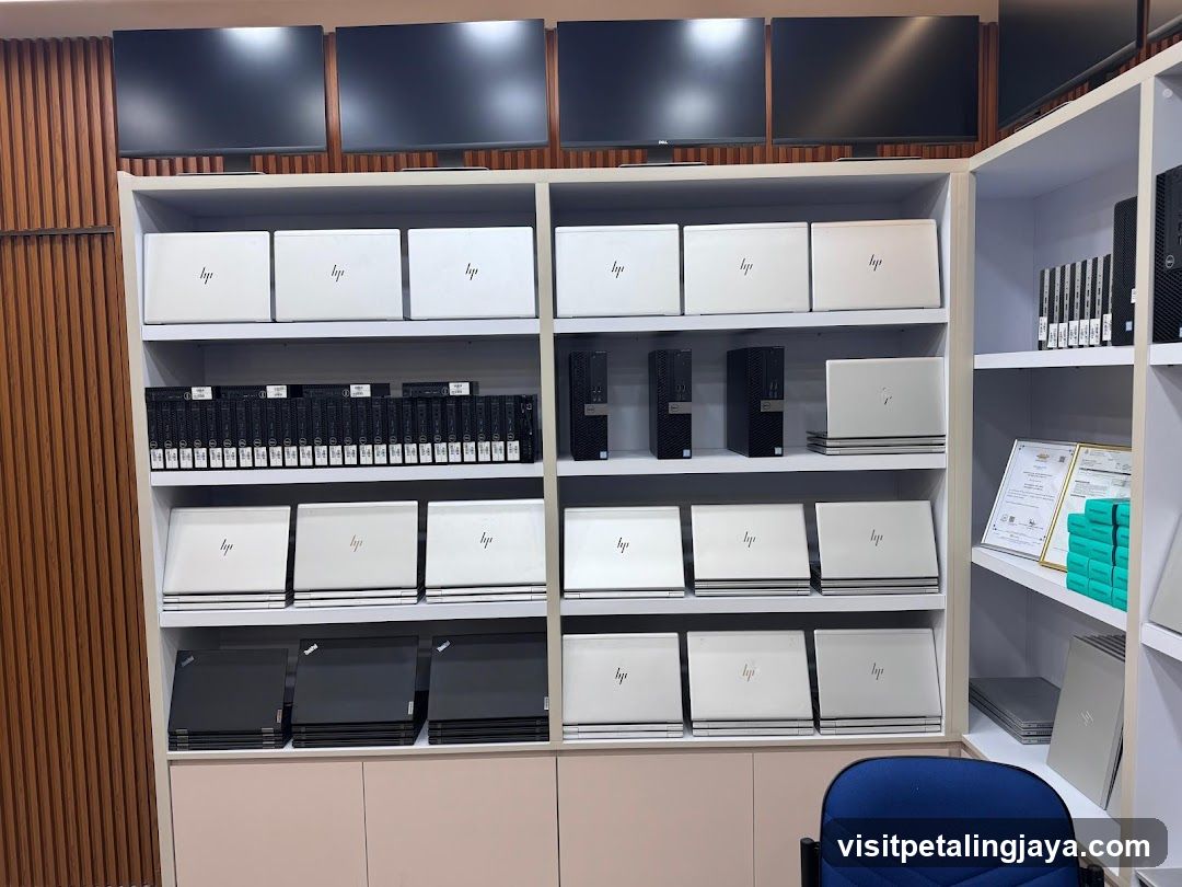 HP Electronics Display Shelf