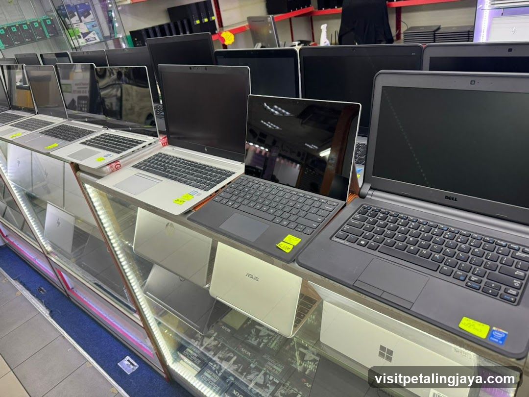 Laptop Display Store Interior