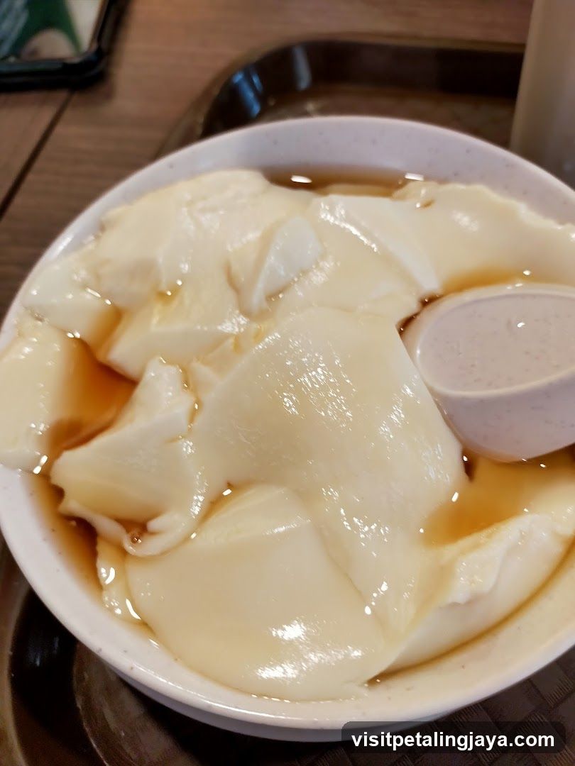 Bowl of Tofu with Syrup