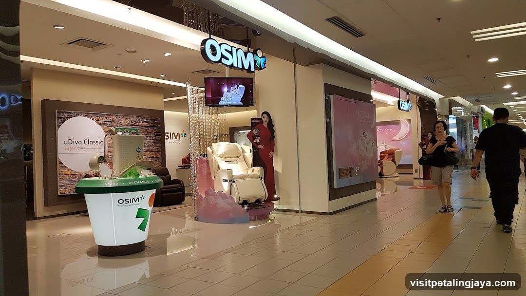 Shopping Mall Interior with Osim Storefront