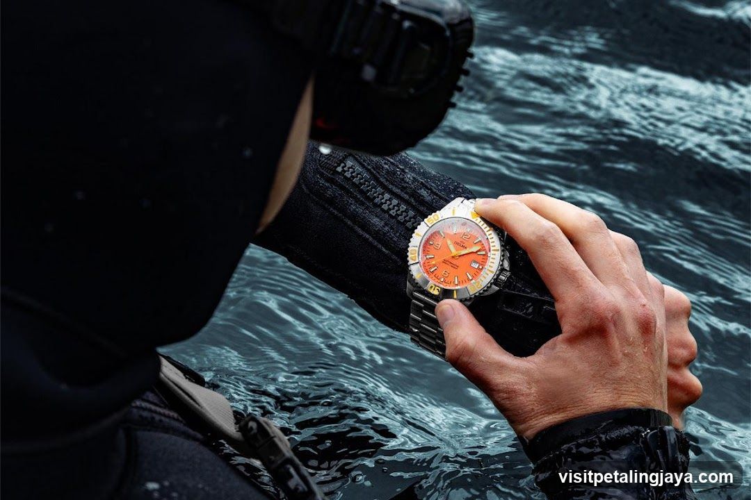 Diver with Watch