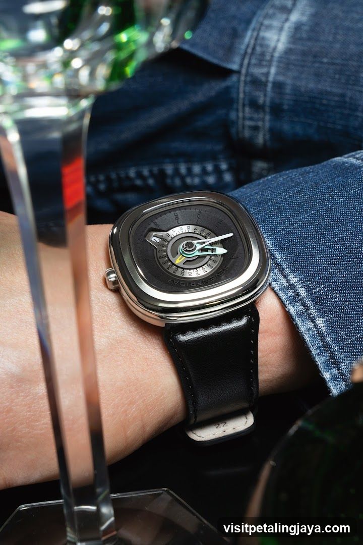 Wristwatch on a person's arm