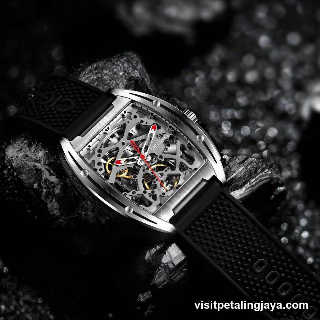 Skeleton Watch on Rocks