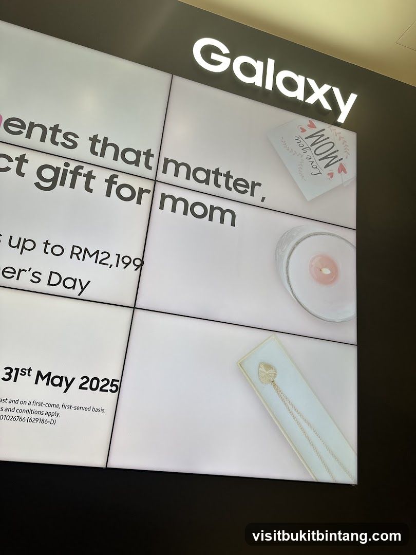 Galaxy Mother's Day Promotion