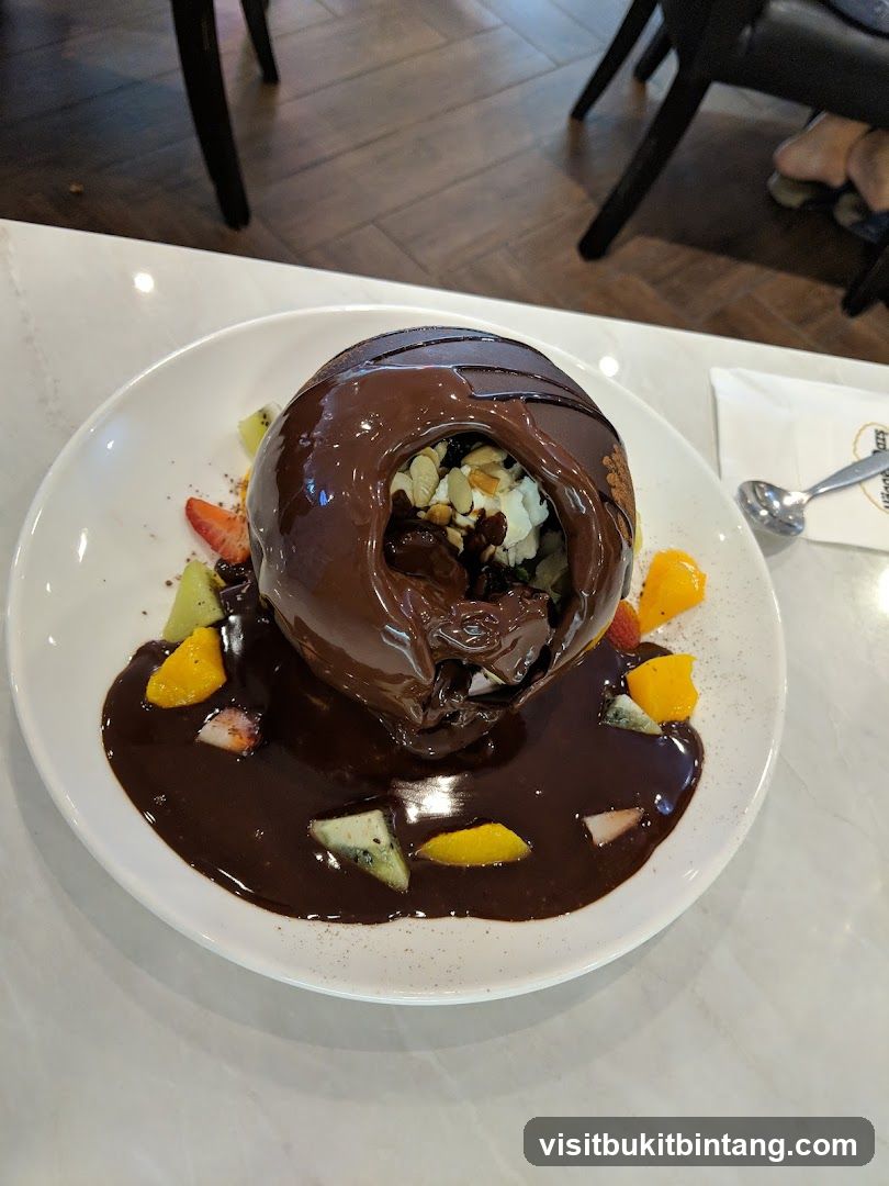 Chocolate Lava Cake with Fruit
