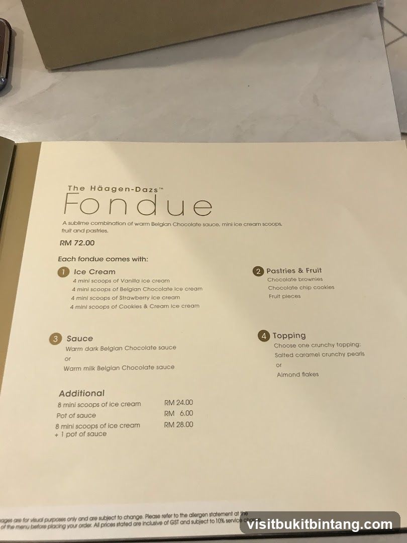 The Häagen-Dazs™ Fondue