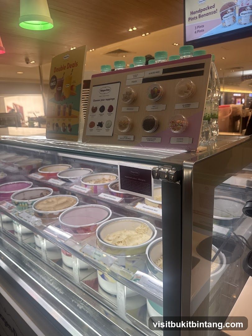Ice Cream Toppings Display
