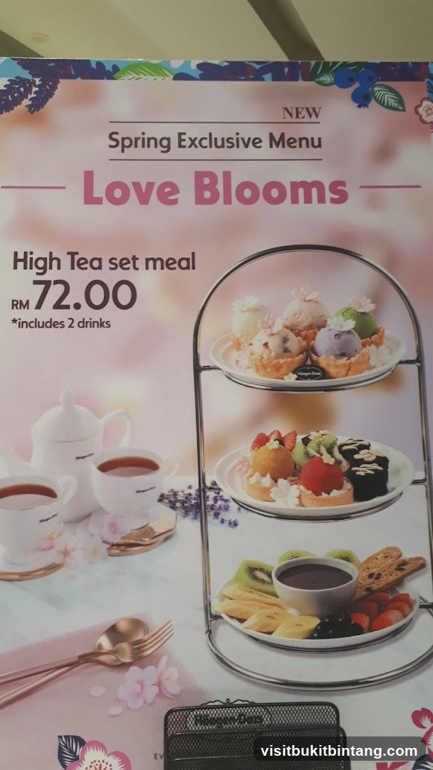 Love Blooms High Tea Set Meal