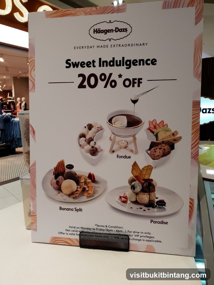Häagen-Dazs Sweet Indulgence 20% Off Promotion