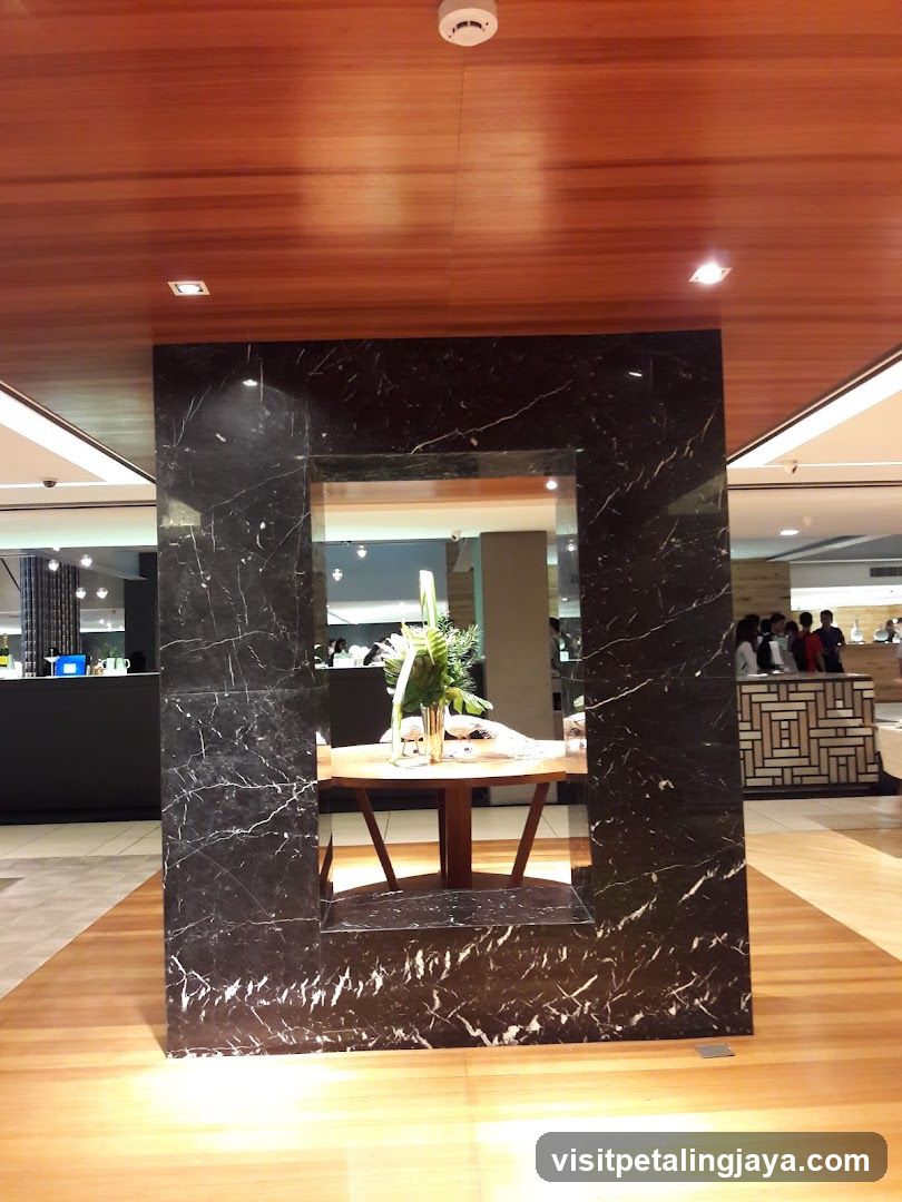 Interior View Through Marble Frame
