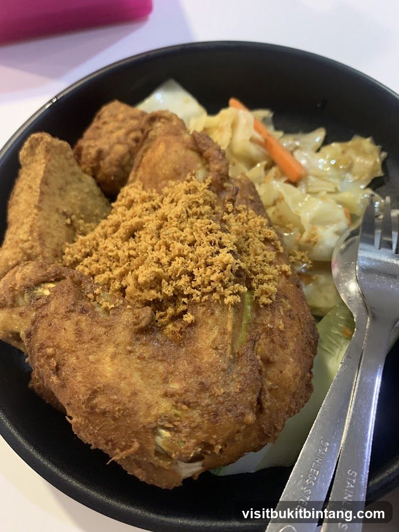 Fried Chicken and Vegetables